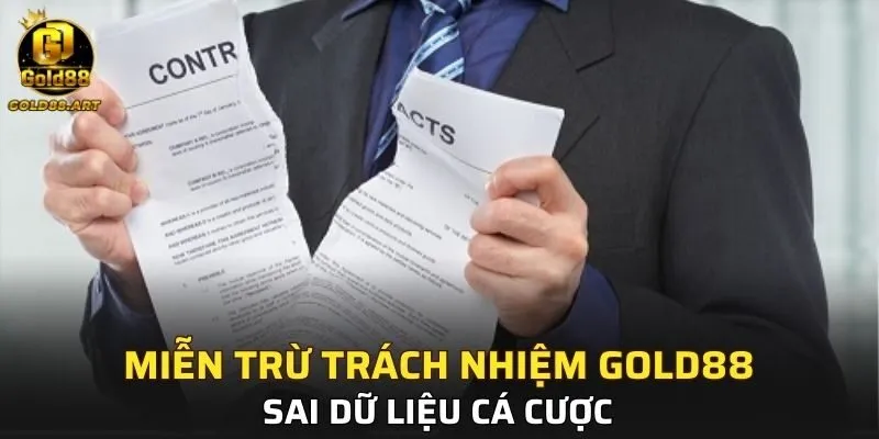 Đối với tình huống sai dữ liệu cá cược