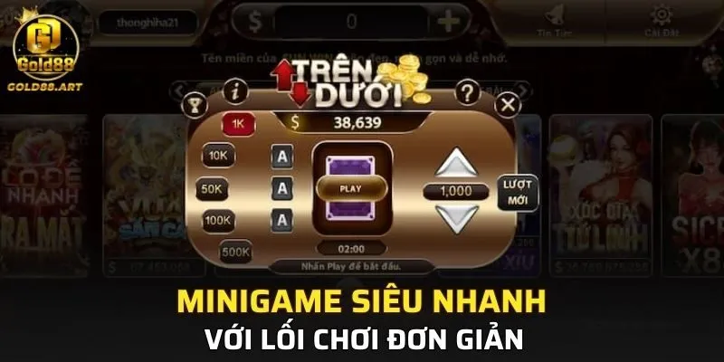 Minigame siêu nhanh với lối chơi đơn giản