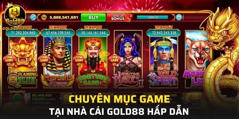 Những trò chơi hấp dẫn tại GOLD88 hấp dẫn người chơi